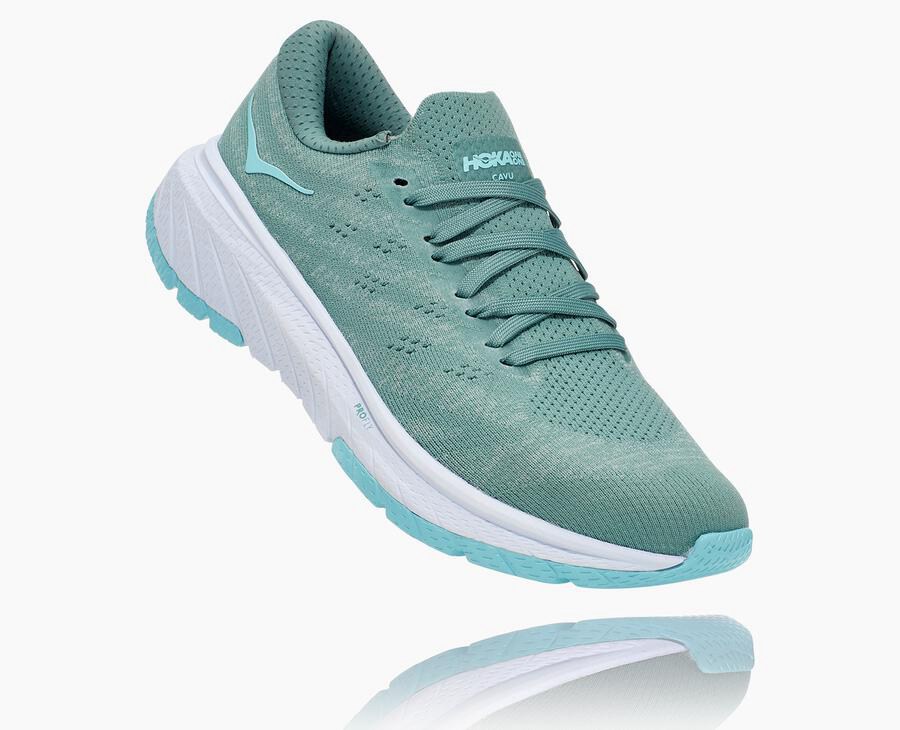 Hoka One One Bezecke Topanky Damske Modre/Biele - Cavu 3 - 06792-RBKP